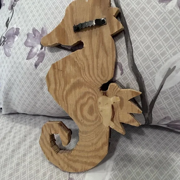 Rustic Seahorse Wall Art Decor Handmade - Picture 7 of 11